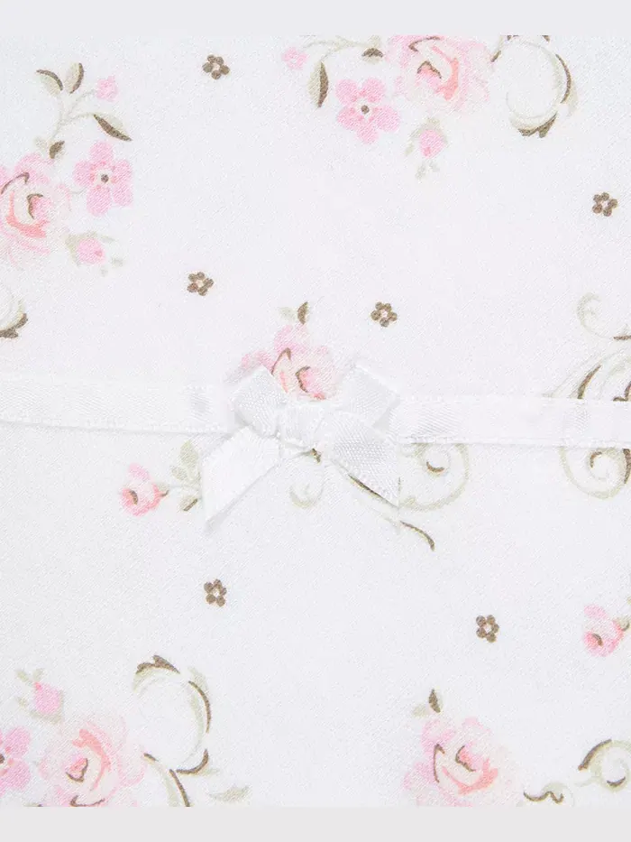 Подарочный набор для девочек "Vintage Rose", 6 предметов, хлопок Little Me — изображение 8 из 9, розовый
