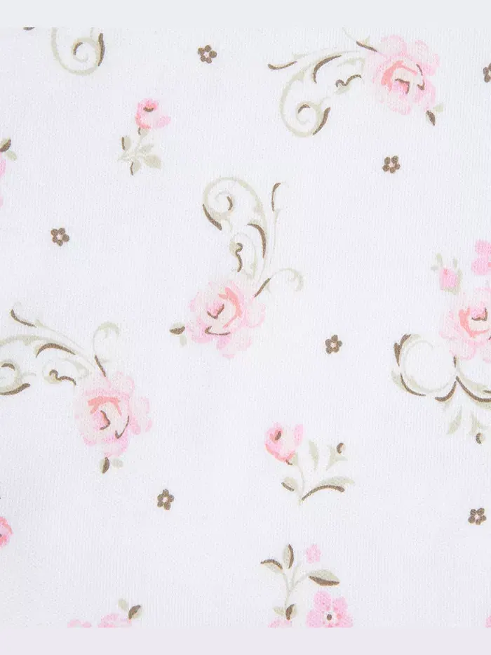 Подарочный набор для девочек "Vintage Rose", 6 предметов, хлопок Little Me — изображение 9 из 9, розовый