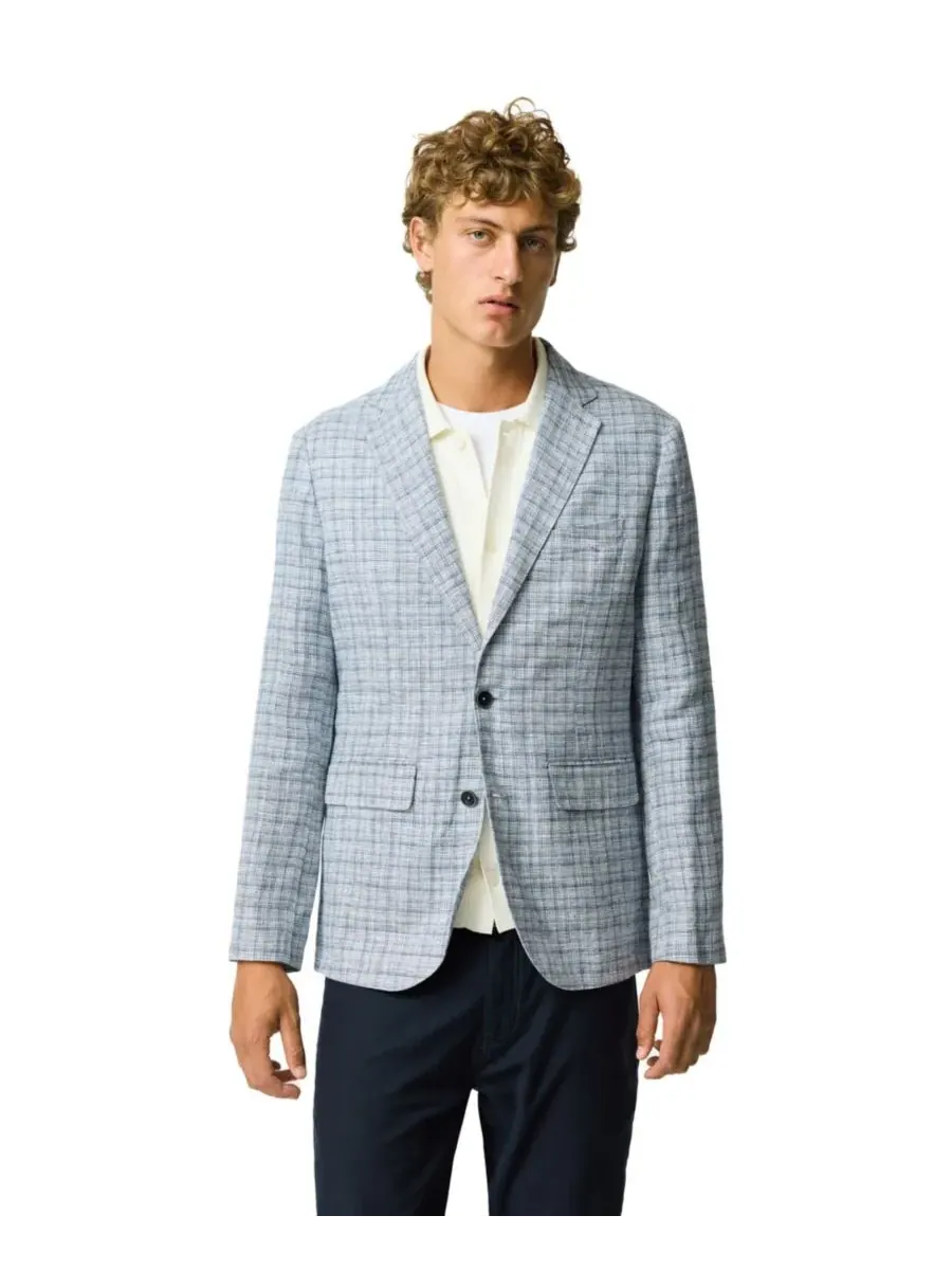 Мужской льняной пиджак Charterhouse Sport Fit Rodd & Gunn — изображение 1 из 6, синий