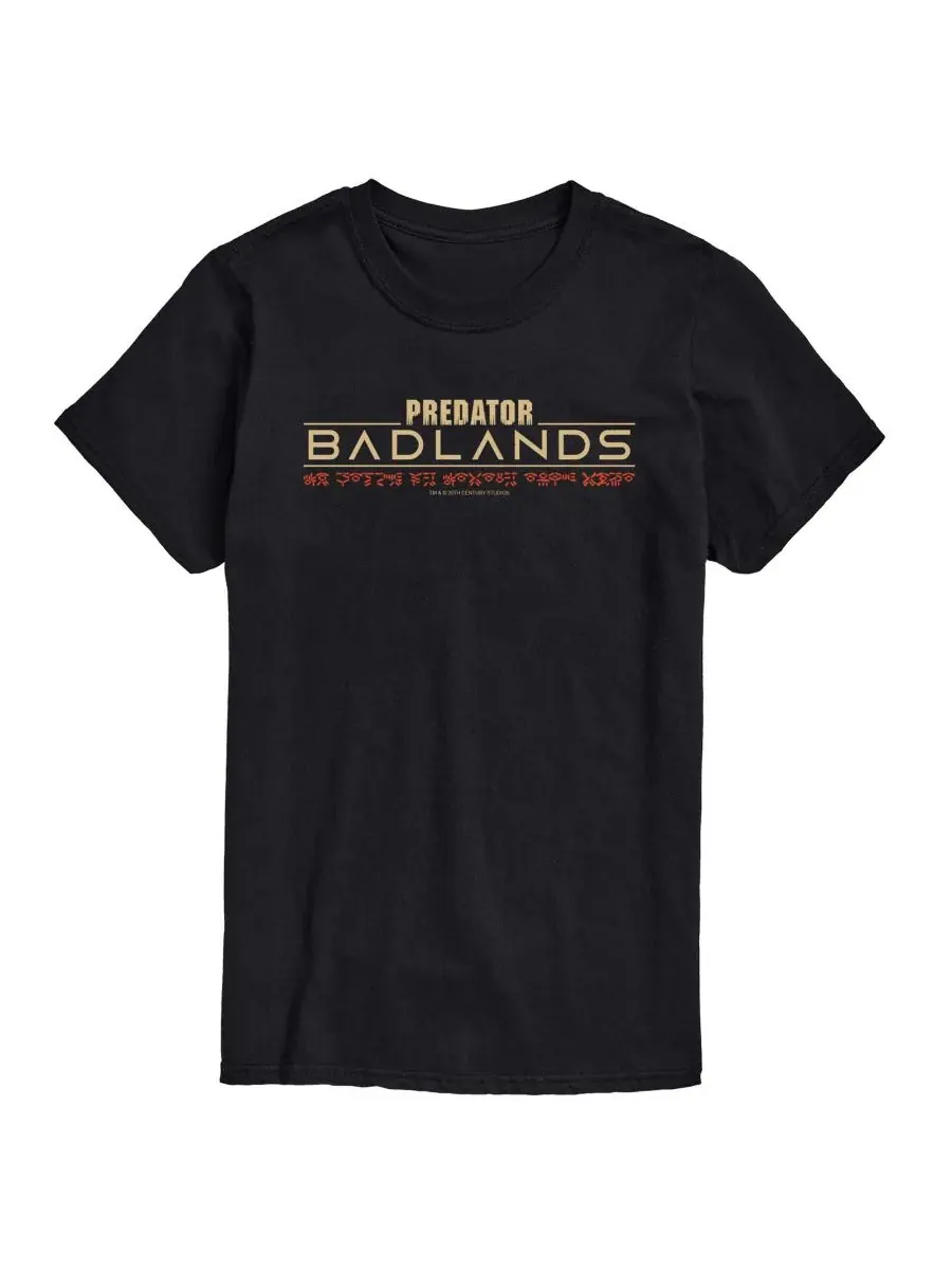 AIRWAVES Мужская футболка с коротким рукавом и графическим принтом Predator: Badlands Logo — изображение 1 из 3, черный