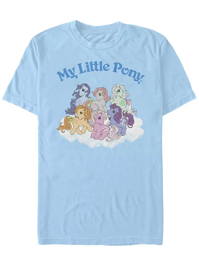 Мужская футболка My Little Pony Group с коротким рукавом Fifth Sun — изображение 1 из 1, синий