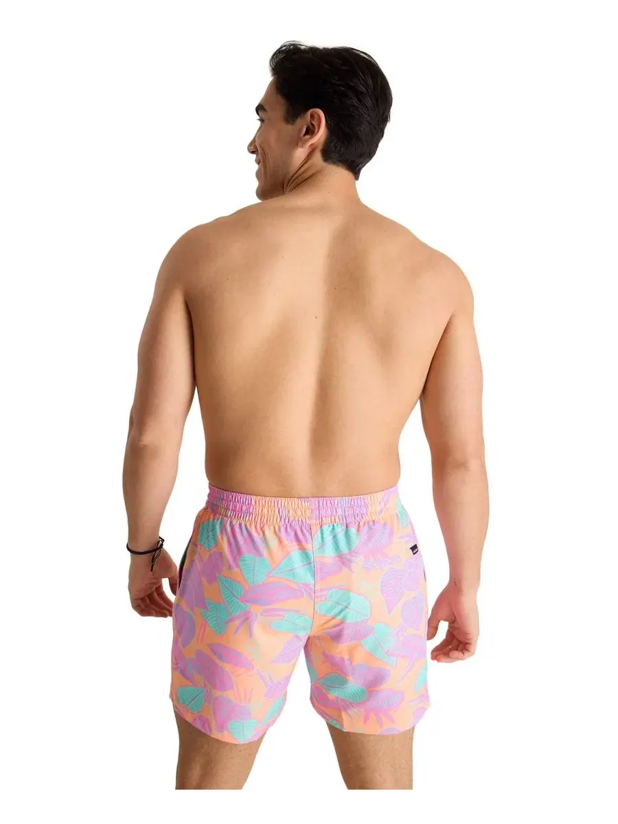 Мужские плавки The Posh Palms Classic 55 дюймов Chubbies — изображение 3 из 3, яркий оранжевый