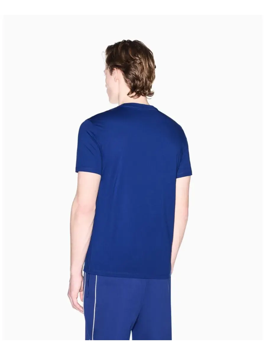 Мужская футболка с коротким рукавом и логотипом A|X Armani Exchange — изображение 3 из 5, синий