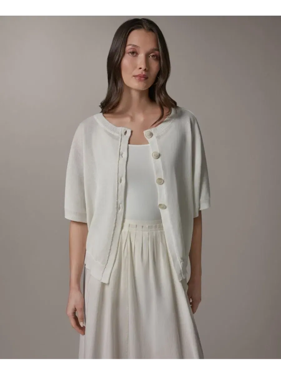 Женский кардиган с круглым вырезом Donna Karan Weekend — изображение 1 из 7, бежевый