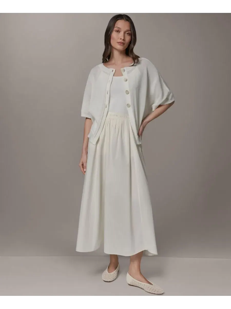 Женский кардиган с круглым вырезом Donna Karan Weekend — изображение 5 из 7, бежевый