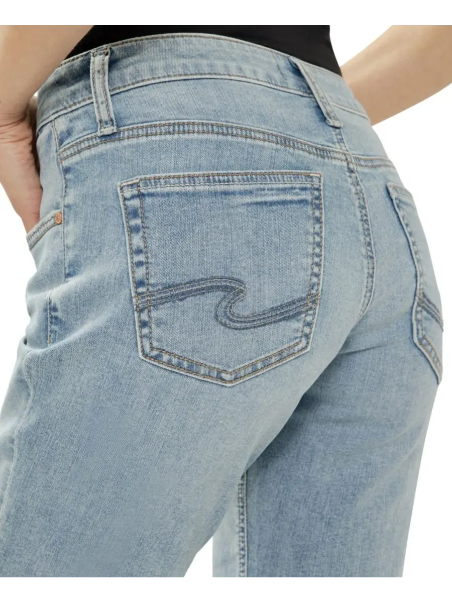 Женские джинсы-бойфренды облегающего кроя Silver Jeans Co. — изображение 4 из 5, золотистый