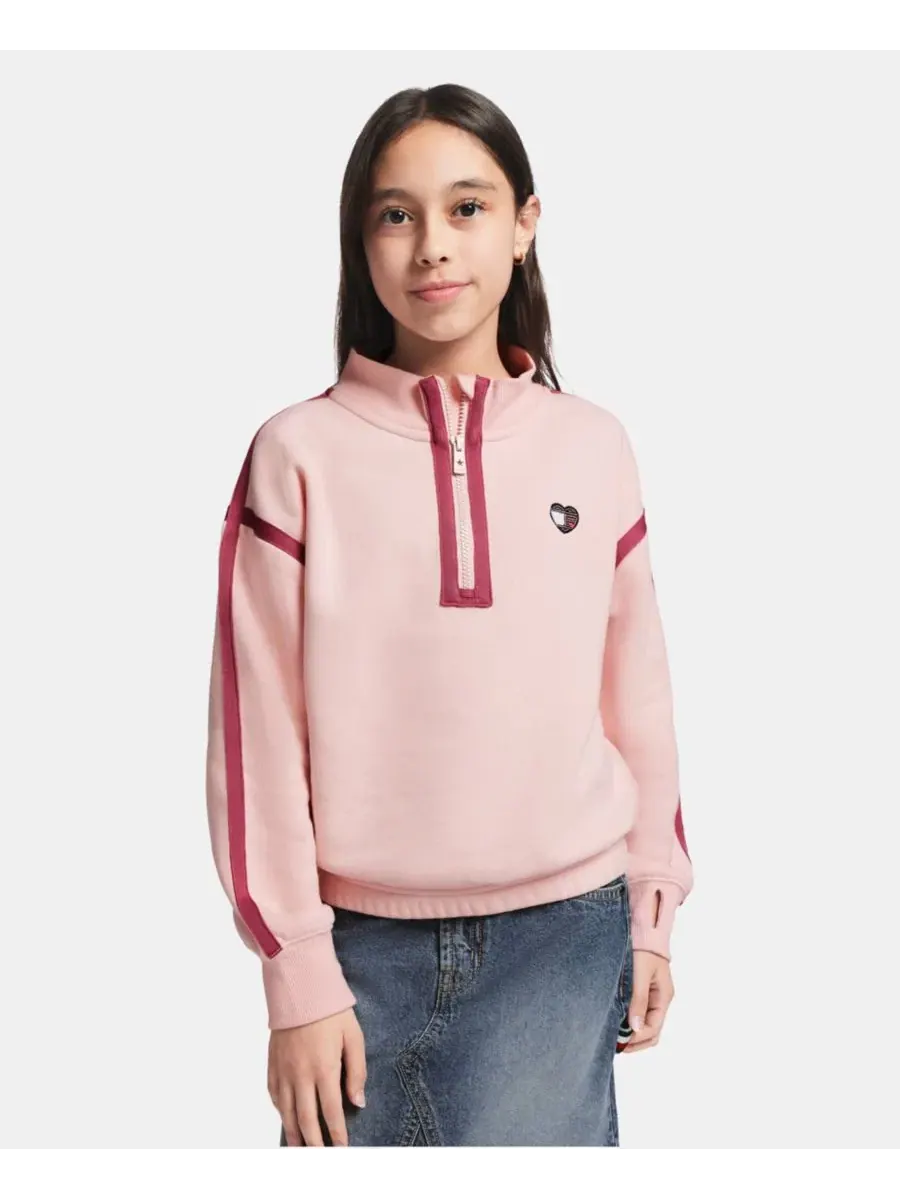 Флисовая толстовка с четверть-замком Tommy Hilfiger