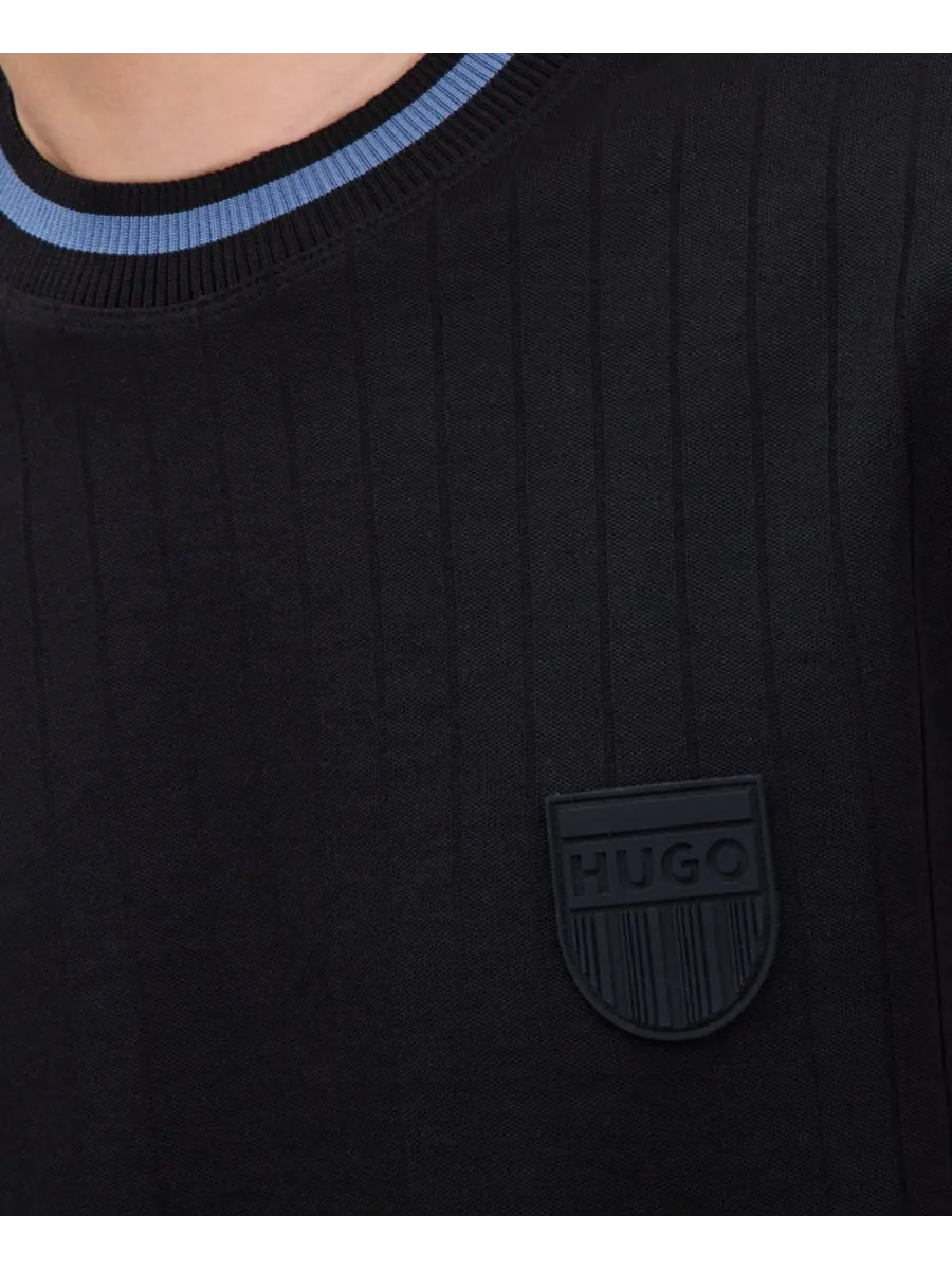 Мужская рубашка Davros Hugo Boss — изображение 4 из 4, черный
