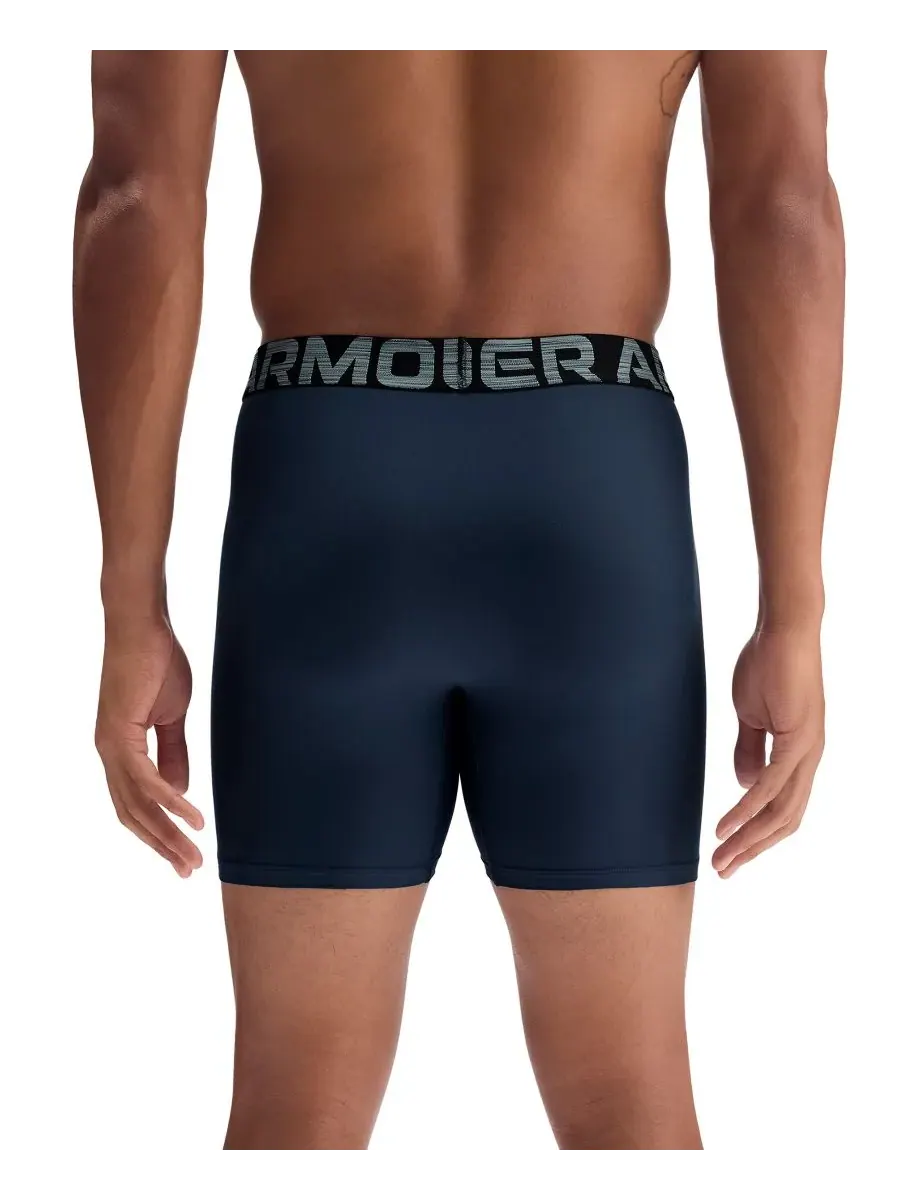 Мужские боксерские трусы Boxerjock Novelty, комплект из 3 штук Under Armour — изображение 3 из 5, черный/серый/темно-синий