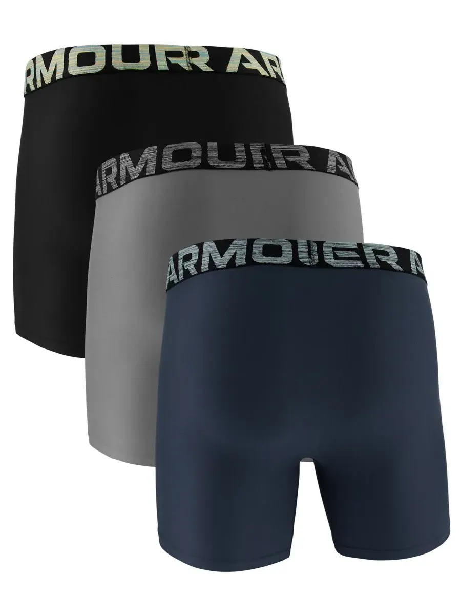 Мужские боксерские трусы Boxerjock Novelty, комплект из 3 штук Under Armour — изображение 4 из 5, черный/серый/темно-синий