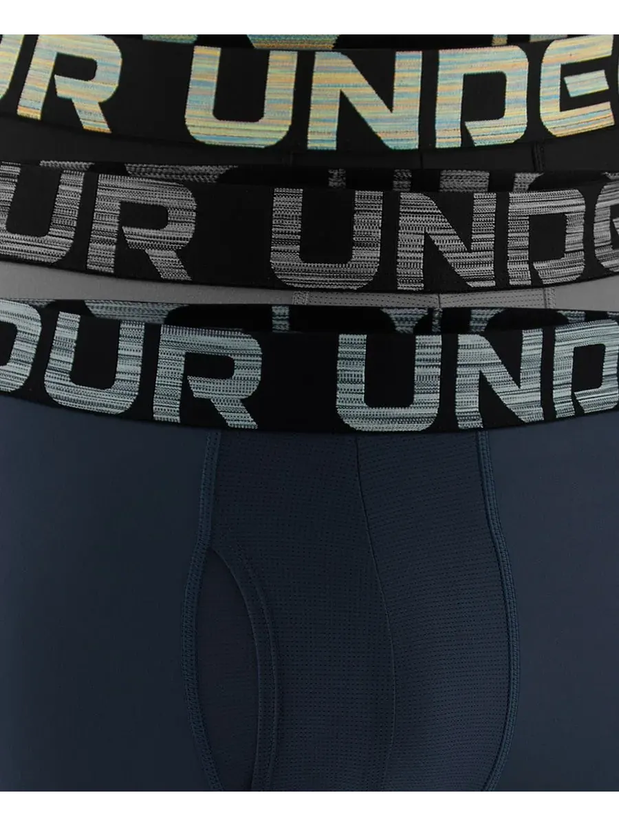 Мужские боксерские трусы Boxerjock Novelty, комплект из 3 штук Under Armour — изображение 5 из 5, черный/серый/темно-синий