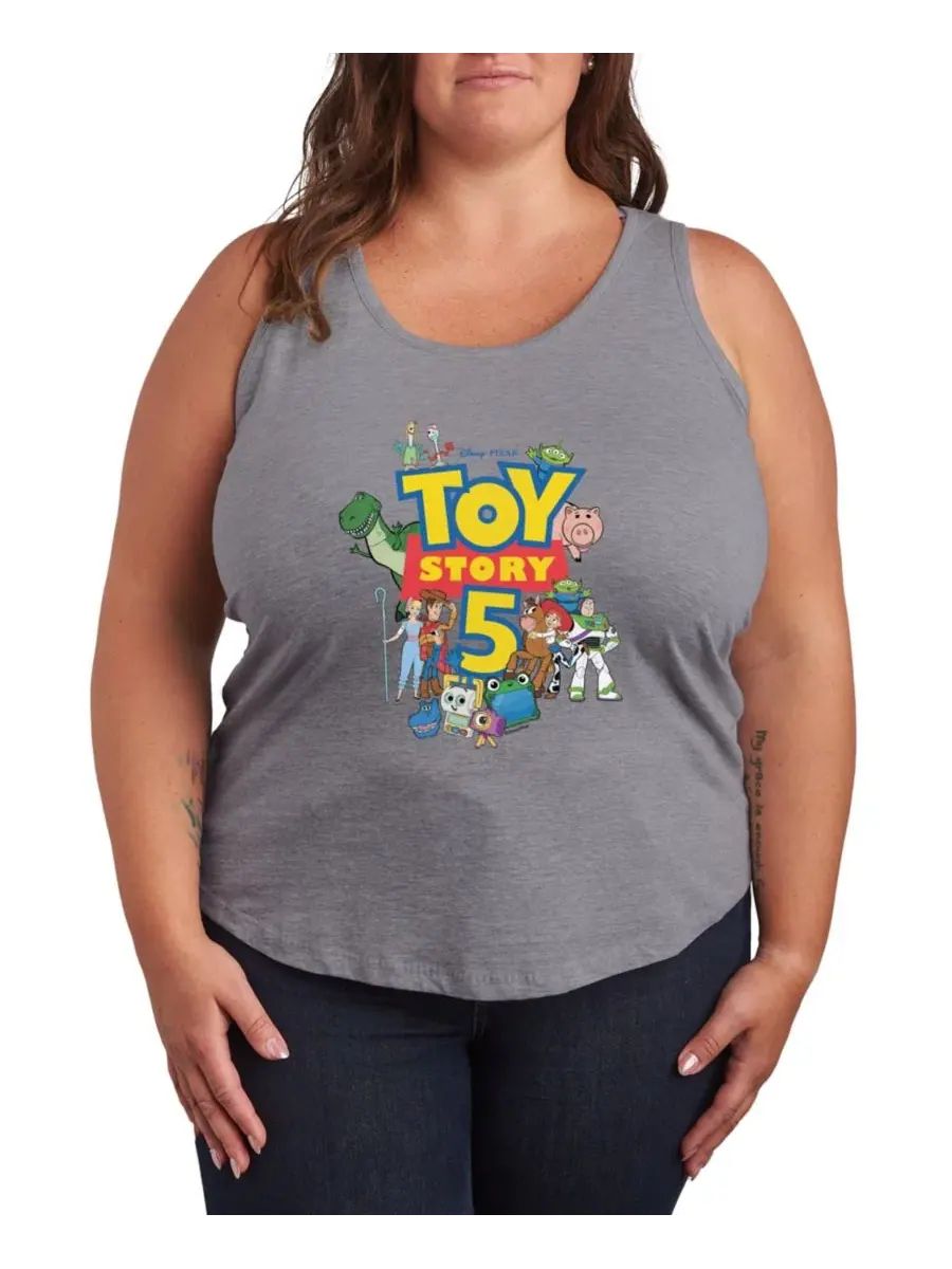 Майка без рукавов с принтом Toy Story 5 Logo Hybrid Apparel — изображение 1 из 3, серый