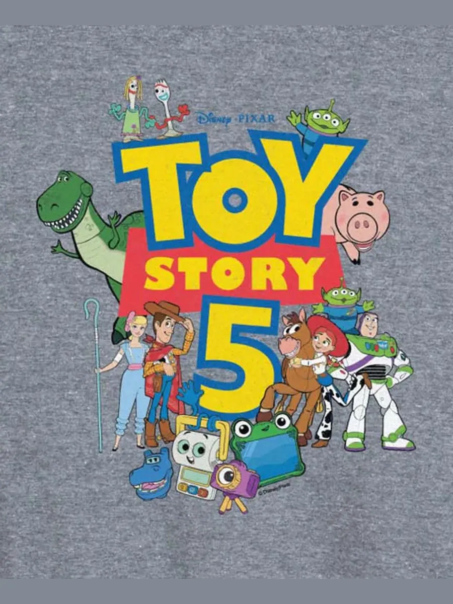 Майка без рукавов с принтом Toy Story 5 Logo Hybrid Apparel — изображение 3 из 3, серый