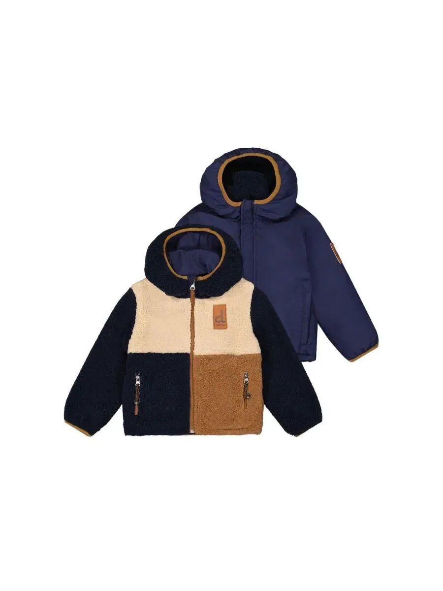 Детская куртка двусторонняя с флисом и мембраной, модель Reversible Mid-Season Deux par Deux — изображение 1 из 7