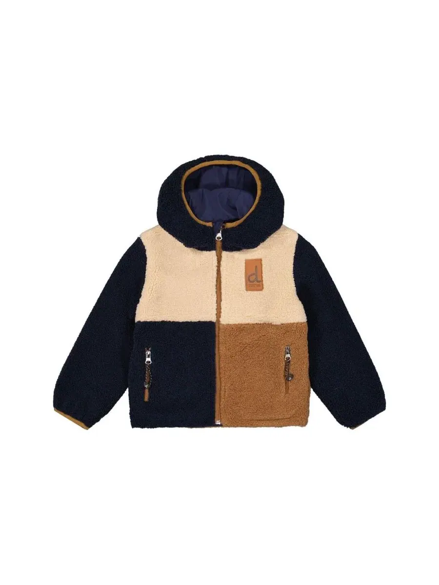 Детская куртка двусторонняя с флисом и мембраной, модель Reversible Mid-Season Deux par Deux — изображение 6 из 7