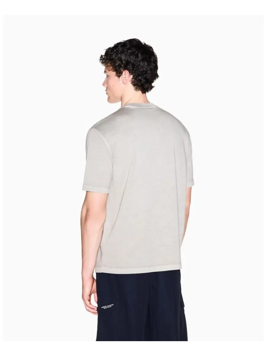 Футболка с принтом Vintage Wording A|X Armani Exchange — изображение 3 из 6, винтажный хаки