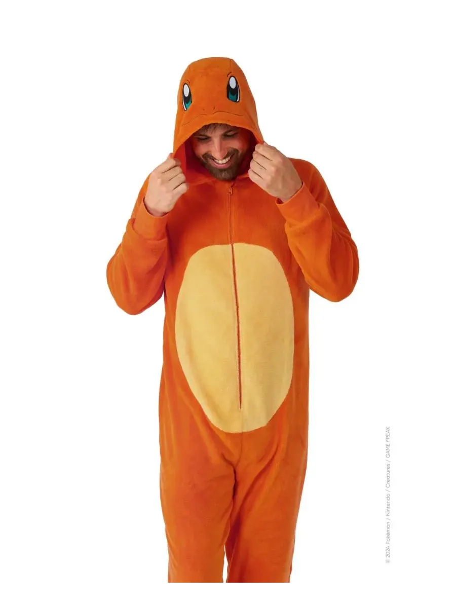 OppoSuits Мужской официальный костюм Генгара - Боди Покемон для взрослых - Фиолетовый — изображение 6 из 6, оранжевый