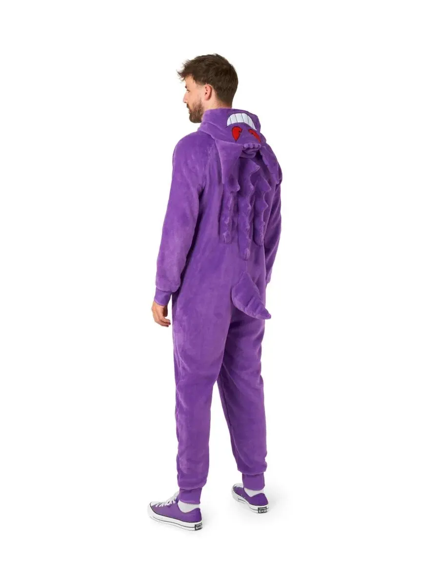 OppoSuits Мужской официальный костюм Генгара - Боди Покемон для взрослых - Фиолетовый — изображение 4 из 6
