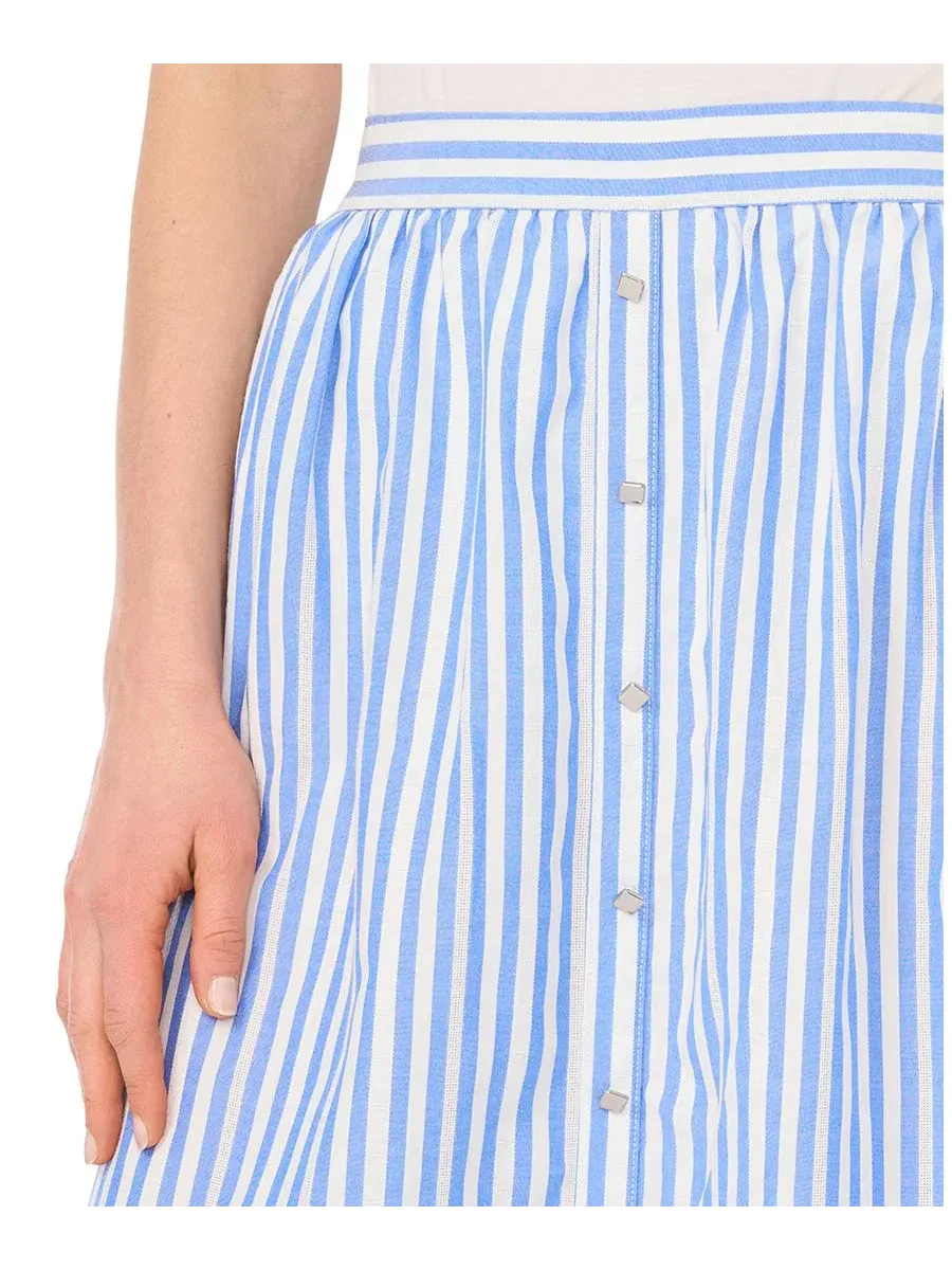Женская макси-юбка с застежкой-планкой Vince Camuto — изображение 3 из 5, синий