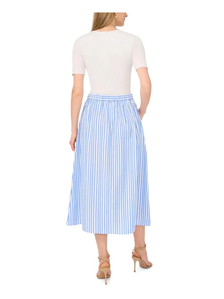 Женская макси-юбка с застежкой-планкой Vince Camuto — изображение 5 из 5, синий