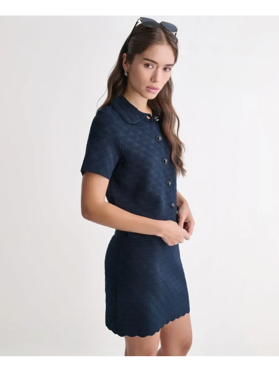 Жакет с воротником и пуговицами BCBG — изображение 3 из 6, синий море