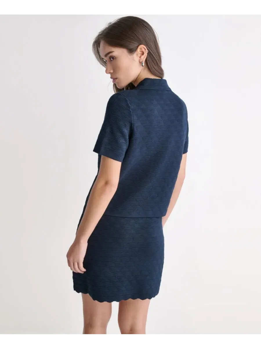 Жакет с воротником и пуговицами BCBG — изображение 4 из 6, синий море