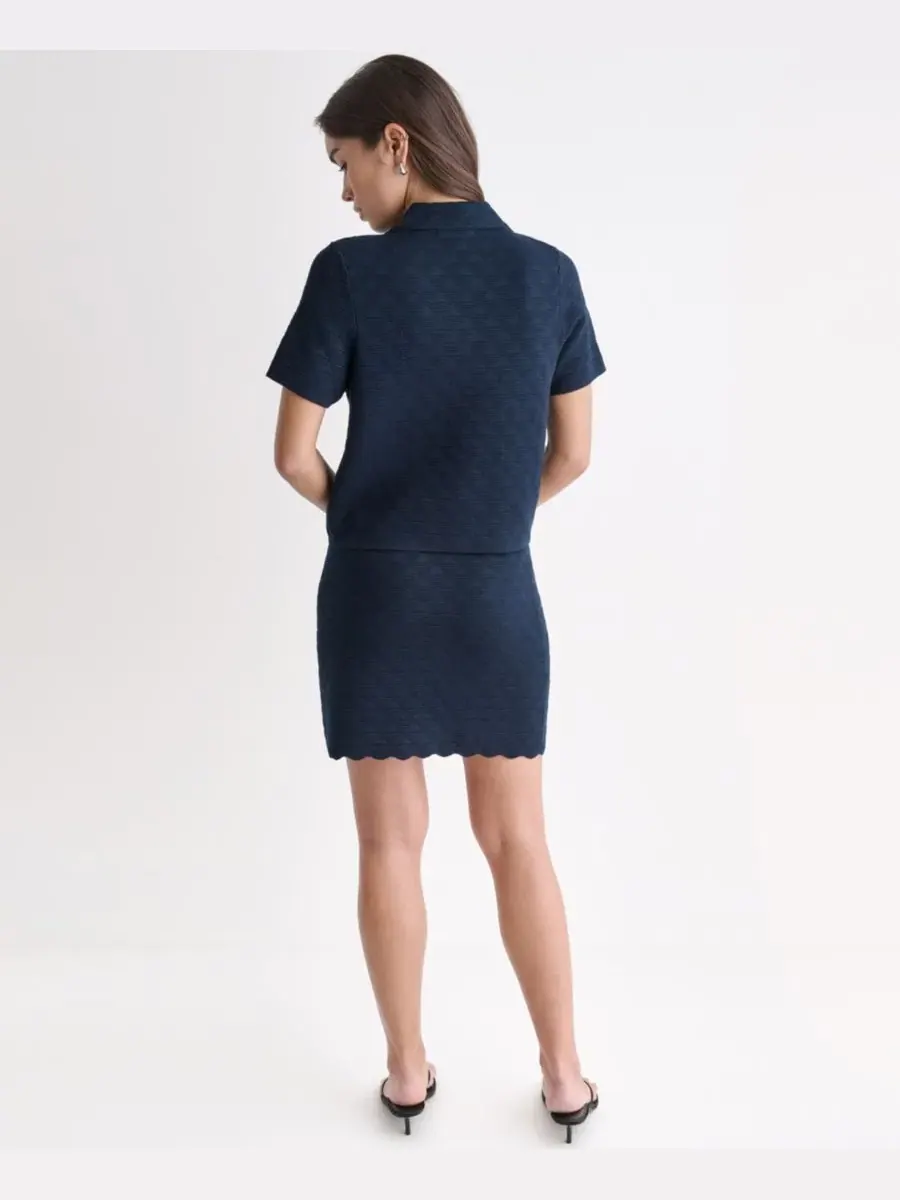 Жакет с воротником и пуговицами BCBG — изображение 5 из 6, синий море