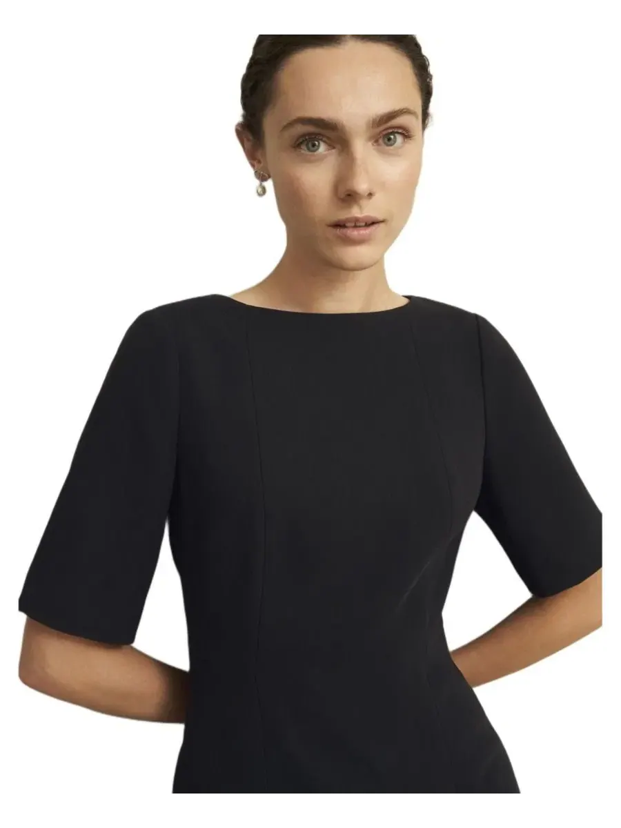 Женское платье Rae с рукавами Hobbs London — изображение 3 из 8, черный