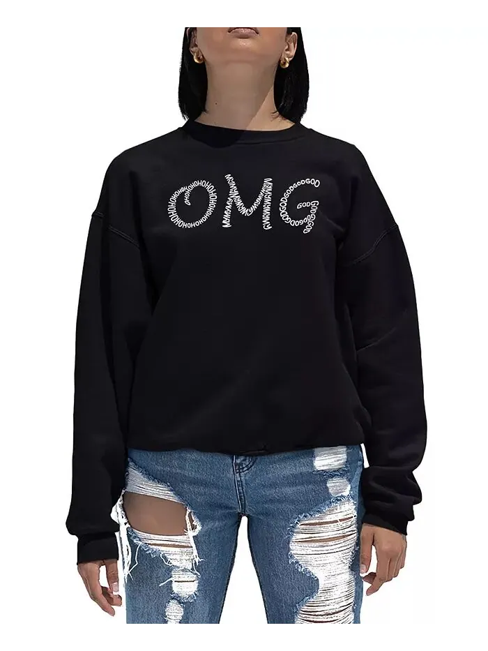 Женская толстовка Word Art Crewneck OMG LA Pop Art