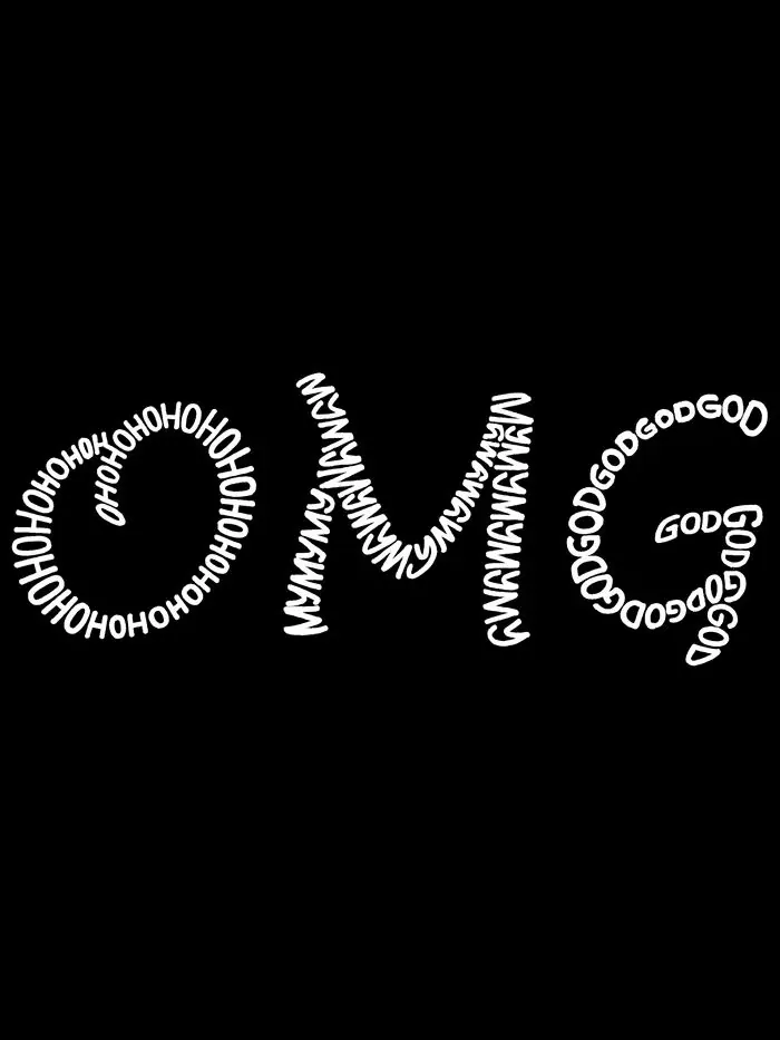 Женская толстовка Word Art Crewneck OMG LA Pop Art — изображение 2 из 2, фиолетовый