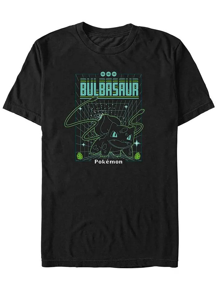 Мужская футболка Bulbasaur Grid с короткими рукавами Fifth Sun — изображение 1 из 1, черный