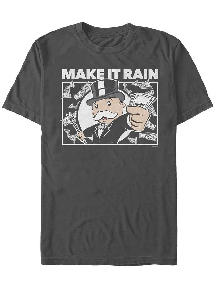 Мужская футболка с коротким рукавом Make It Rain с круглым вырезом Fifth Sun — изображение 1 из 1, темно-серый
