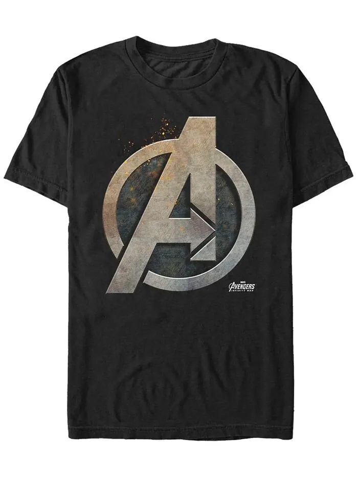 Мужская футболка с короткими рукавами и логотипом Marvel Avengers Infinity War Steal Avengers Fifth — изображение 1 из 1
