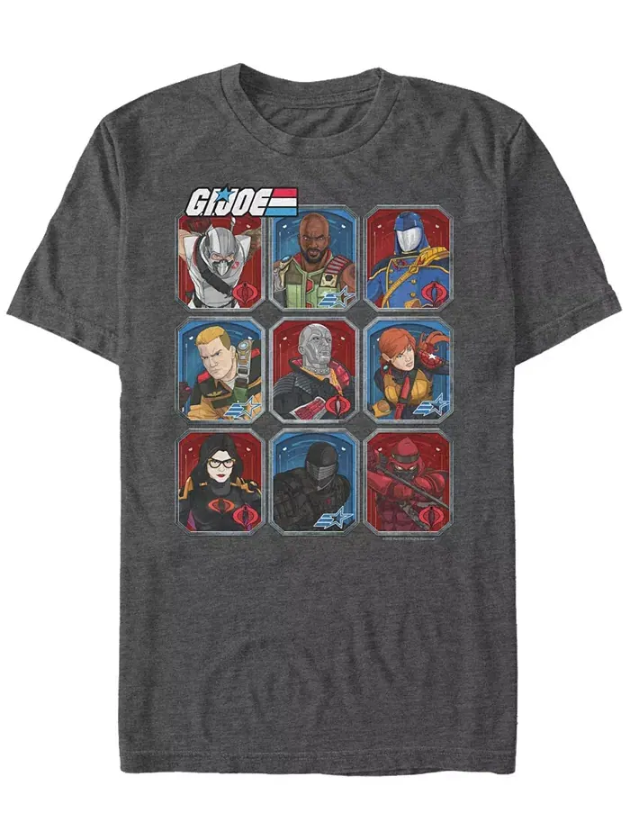 Мужская футболка с коротким рукавом G.I.Joe Character Box Up Fifth Sun — изображение 1 из 1, темный серый
