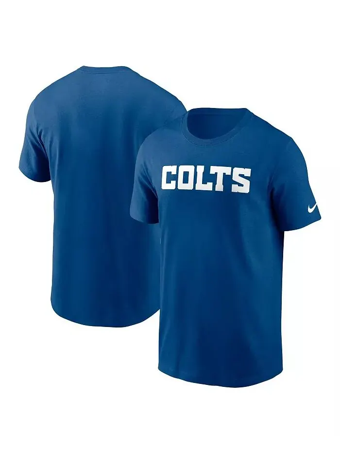 Мужская футболка Royal Indianapolis Colts Primetime Wordmark Essential Nike — изображение 1 из 3