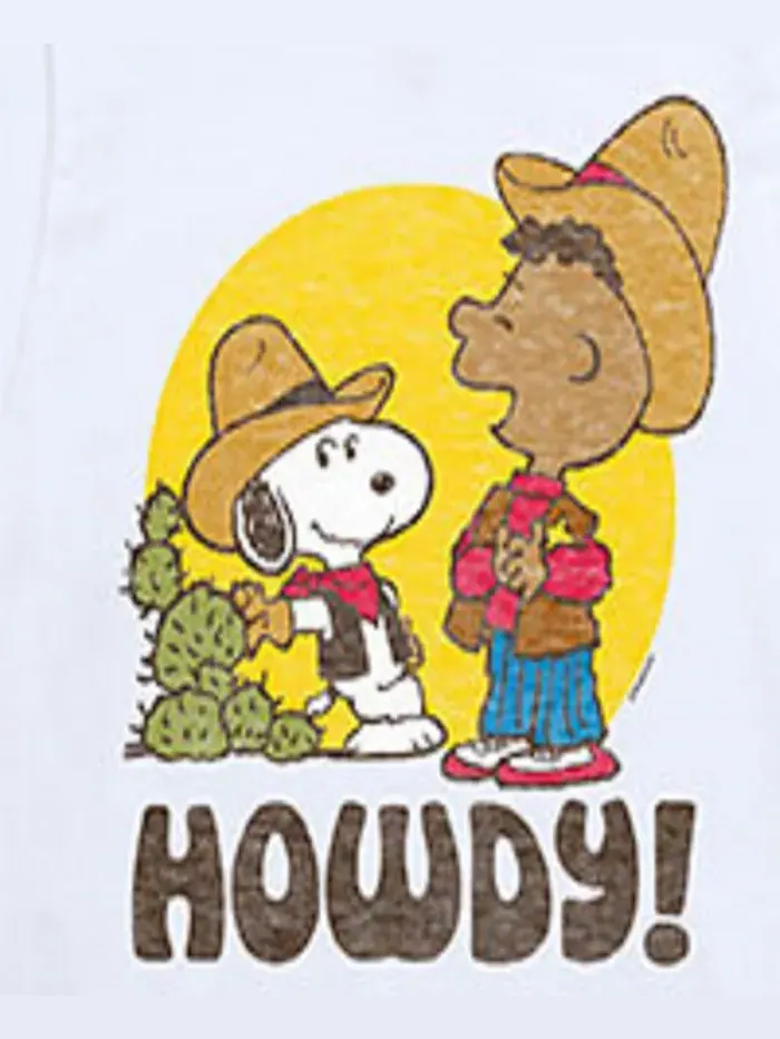 Футболка с принтом Howdy для мальчиков старшего возраста Peanuts — изображение 3 из 3, белый