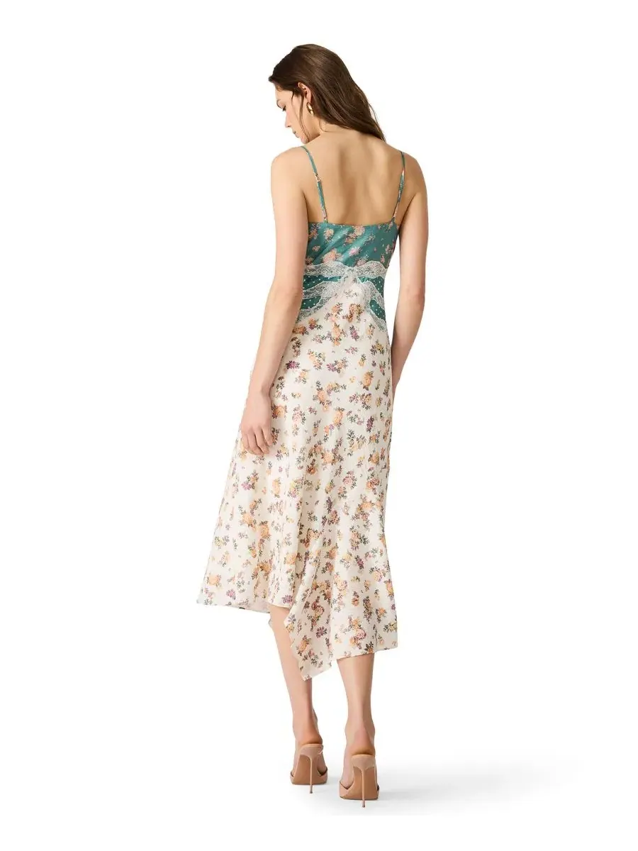 Платье-миди без рукавов Alesha Sweetheart Neck Sleeveless Midi Dress Steve Madden — изображение 5 из 5, зеленый
