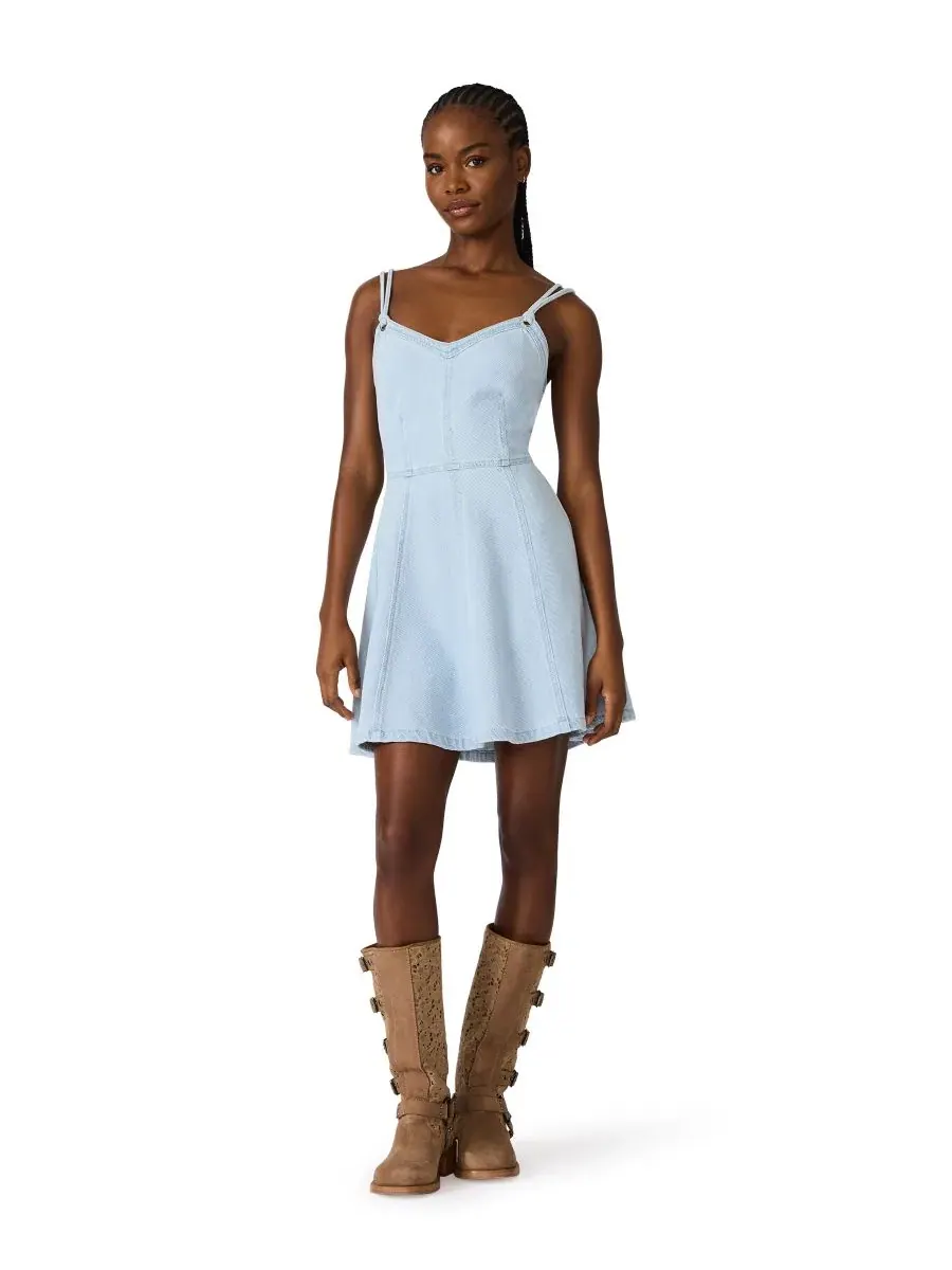 Платье-мини Sweetheart Neckline Harley Steve Madden — изображение 2 из 5, синий
