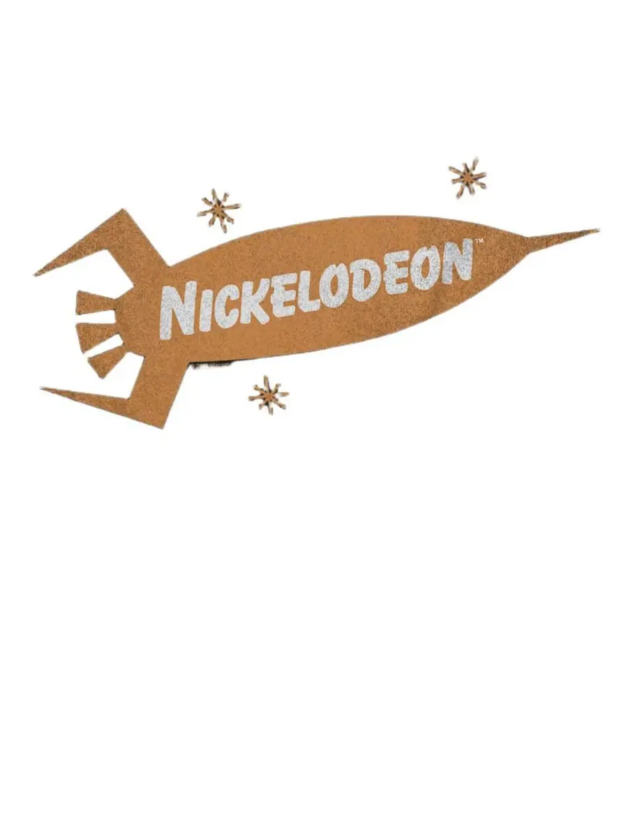 Футболка с принтом Nickelodeon Nick Retro Rocket Logo Logovision — изображение 2 из 3, черный