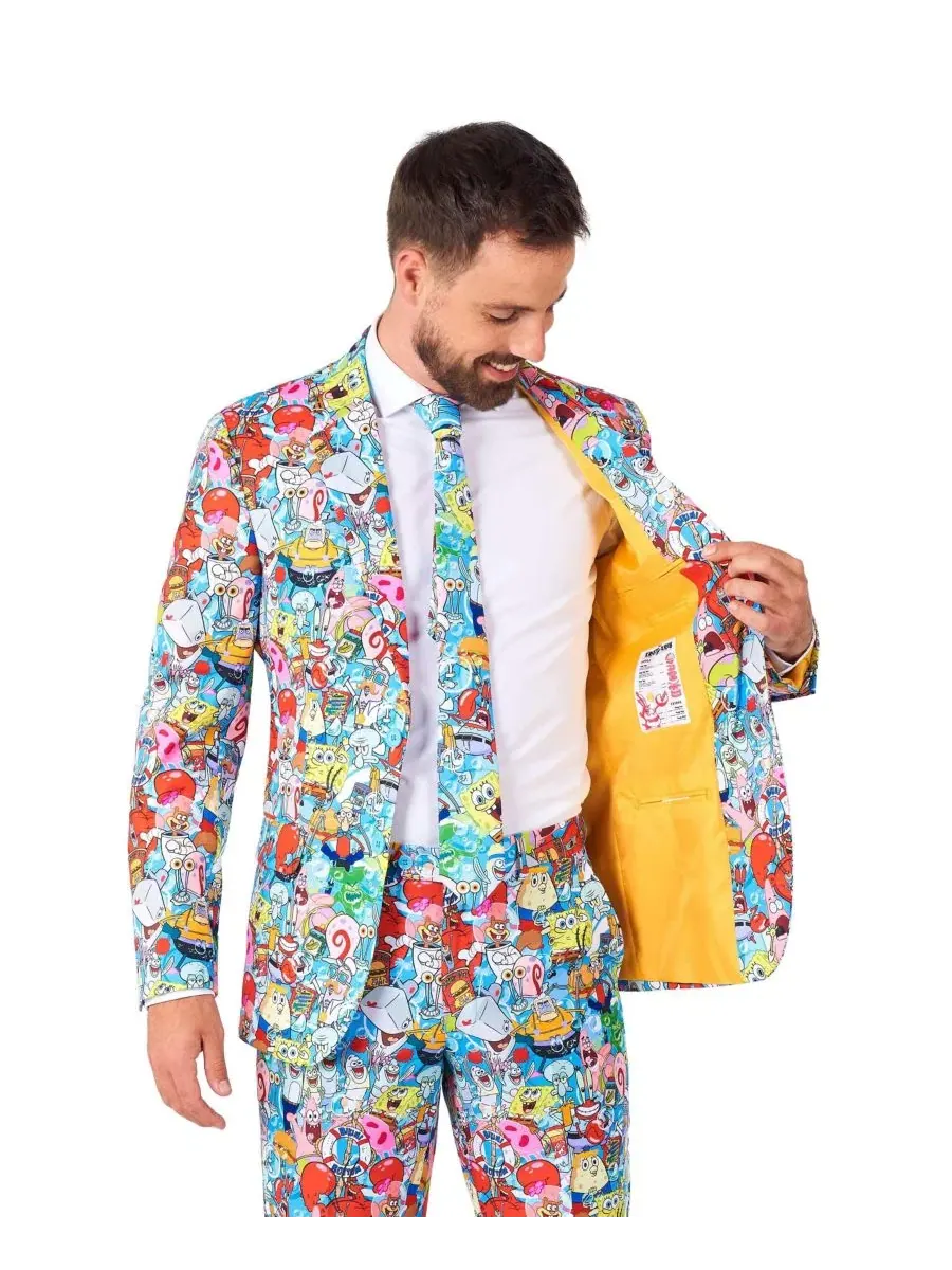 Костюм с принтом SpongeBob OppoSuits — изображение 3 из 8, нет цвета