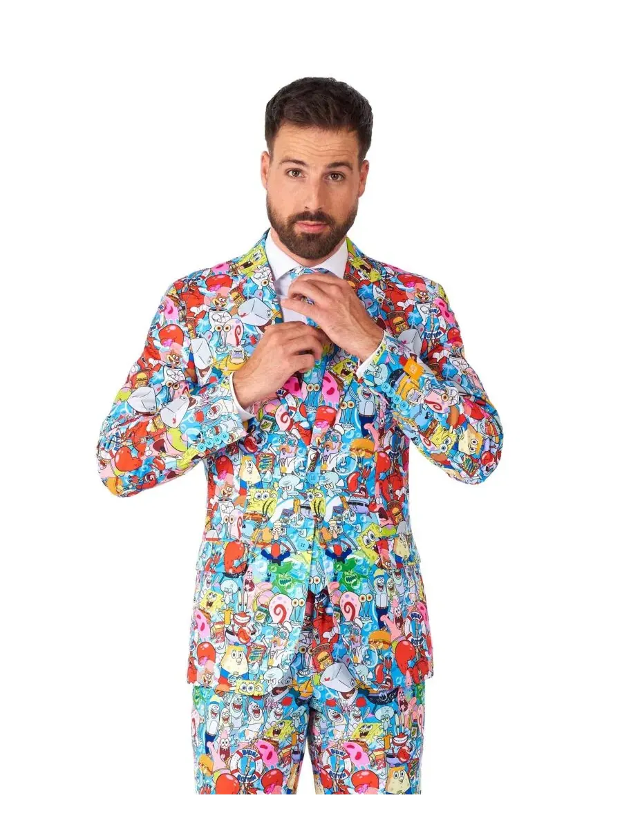 Костюм с принтом SpongeBob OppoSuits — изображение 7 из 8, нет цвета