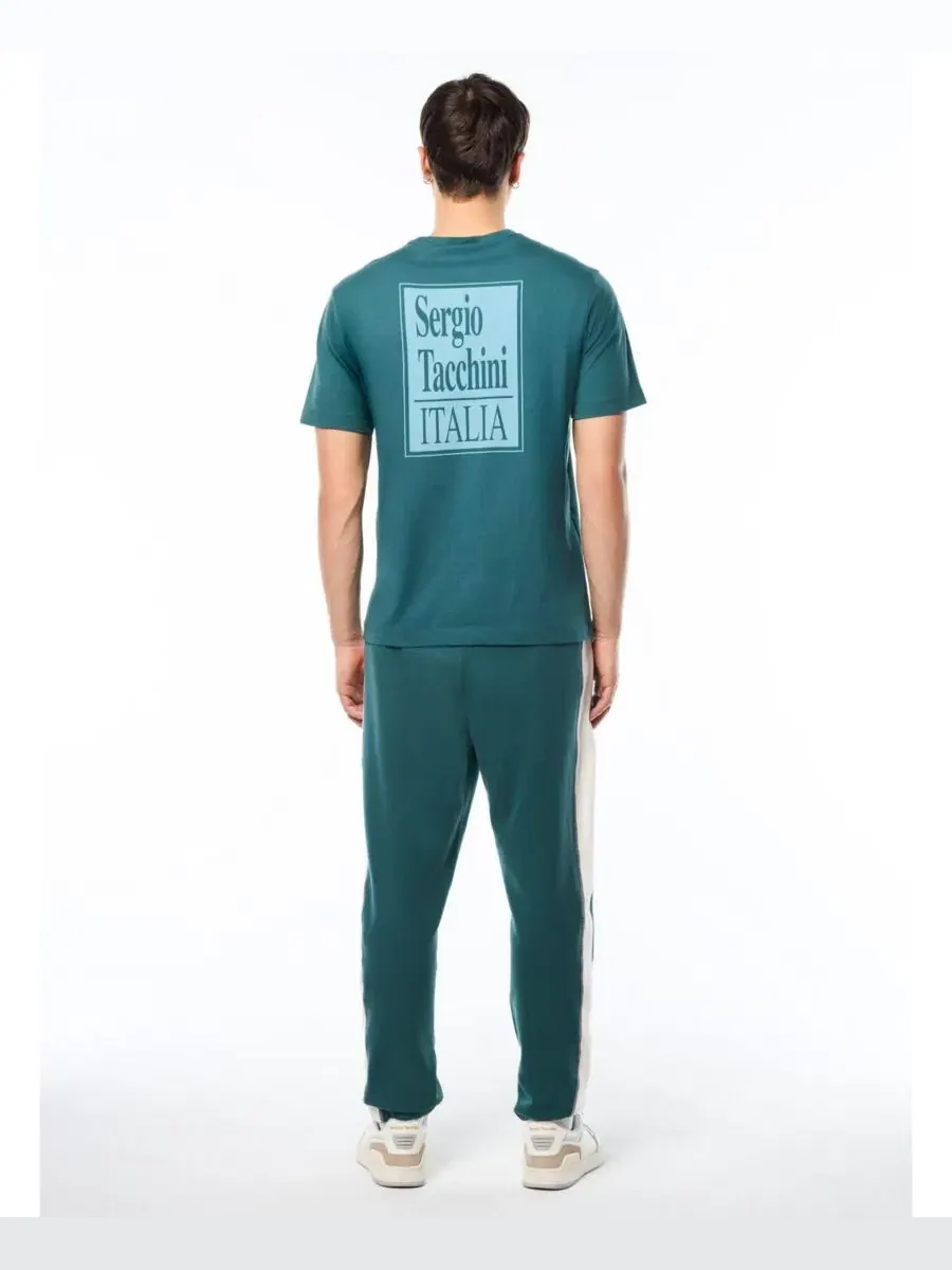 Футболка с принтом Italia Sergio Tacchini — изображение 4 из 4, морской зеленый