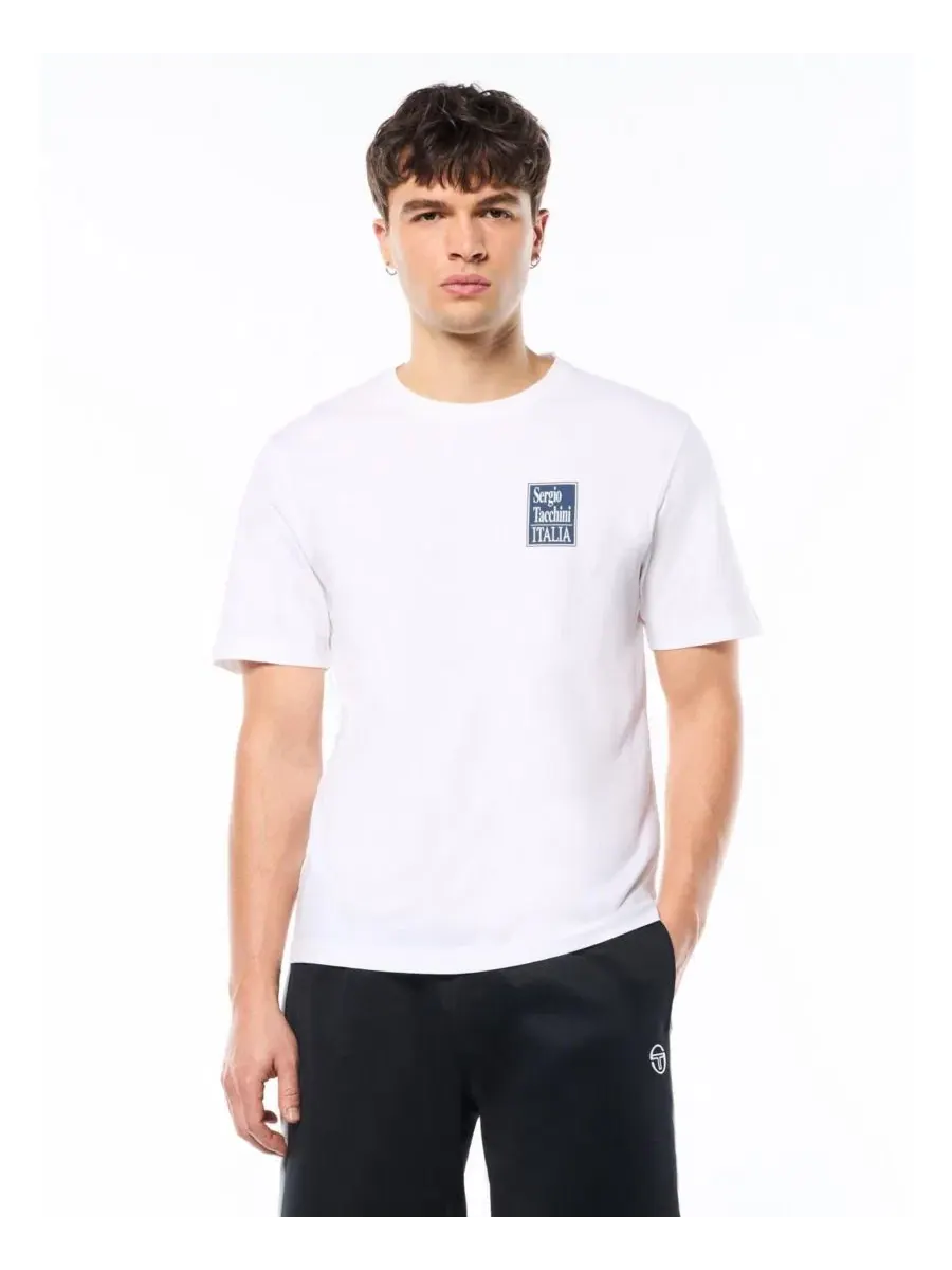 Футболка с принтом Italia Sergio Tacchini — изображение 1 из 5, белый