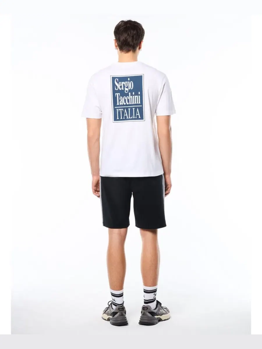 Футболка с принтом Italia Sergio Tacchini — изображение 4 из 5, белый