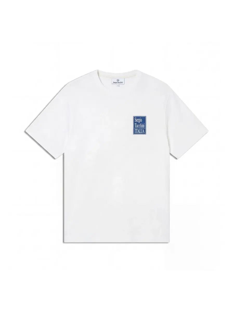 Футболка с принтом Italia Sergio Tacchini — изображение 5 из 5, белый