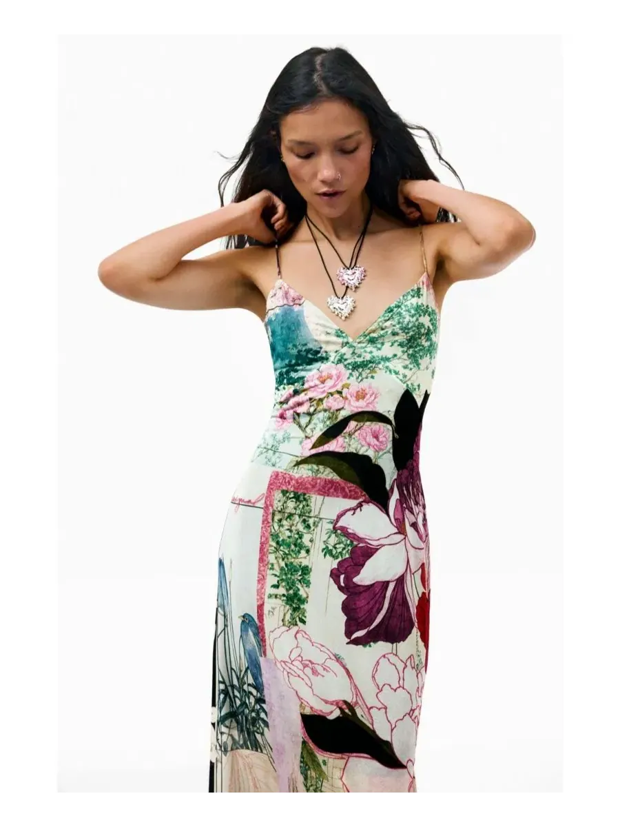Платье-трапеция с принтом Desigual — изображение 3 из 5, черный