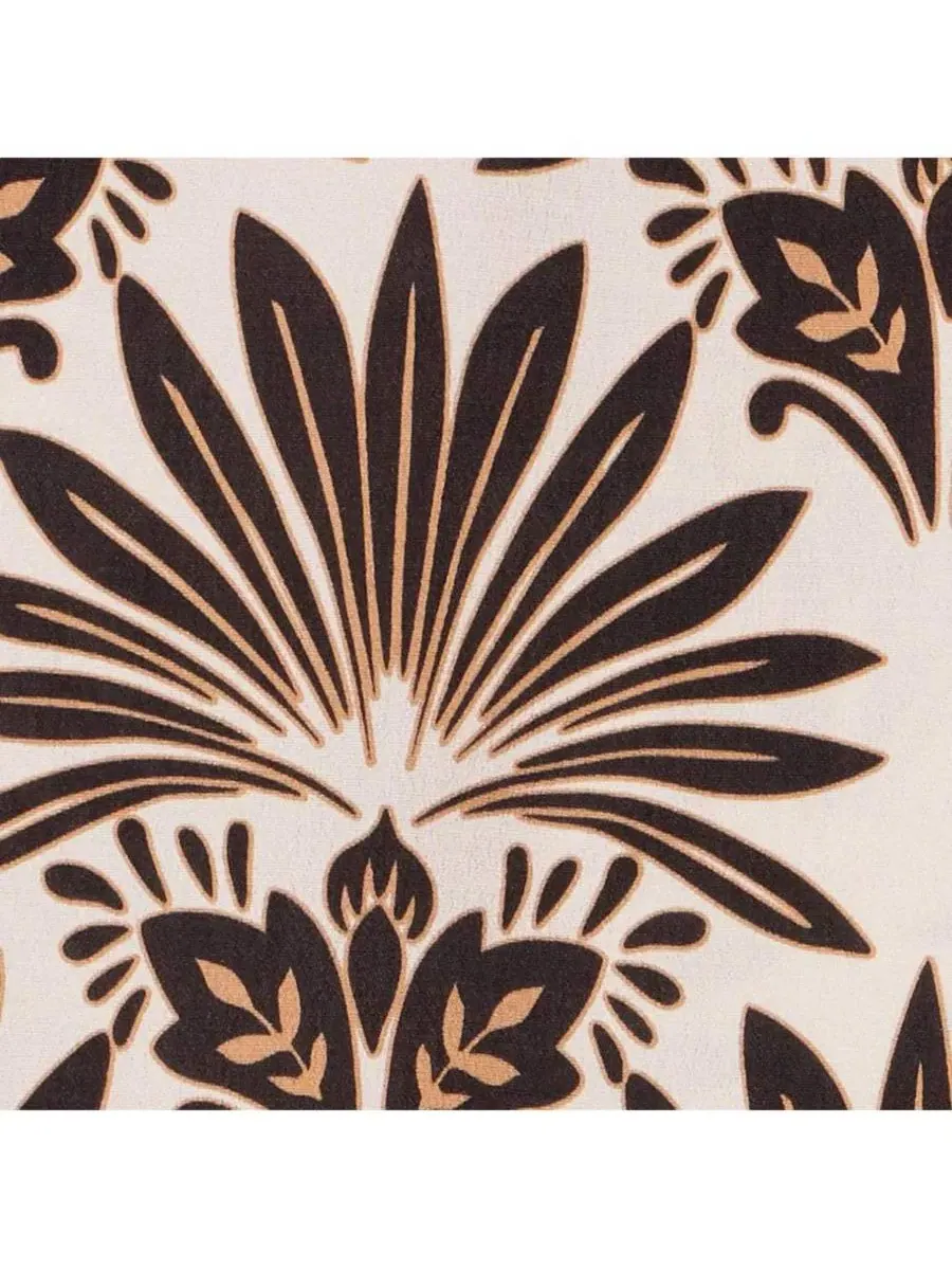 Топ-бандо с запахом, без рукавов, с V-образным вырезом, Sunset Palm Mint Velvet — изображение 7 из 7, черный