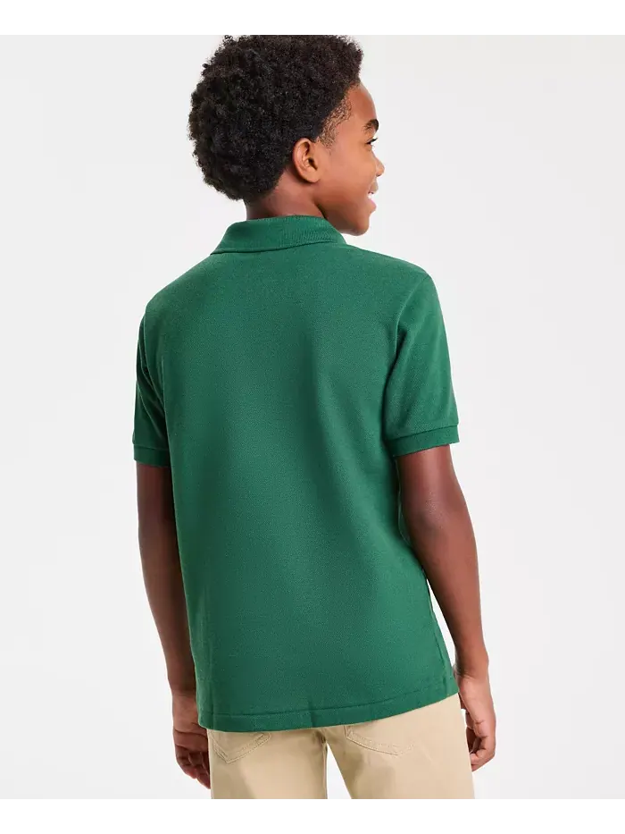 Хлопковая поло Petit Piqué для мальчиков 8-20 лет Lacoste — изображение 3 из 6, зеленый