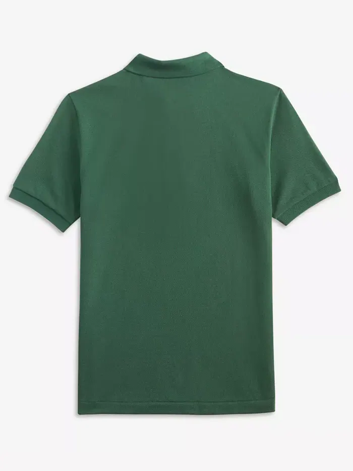 Хлопковая поло Petit Piqué для мальчиков 8-20 лет Lacoste — изображение 5 из 6, зеленый