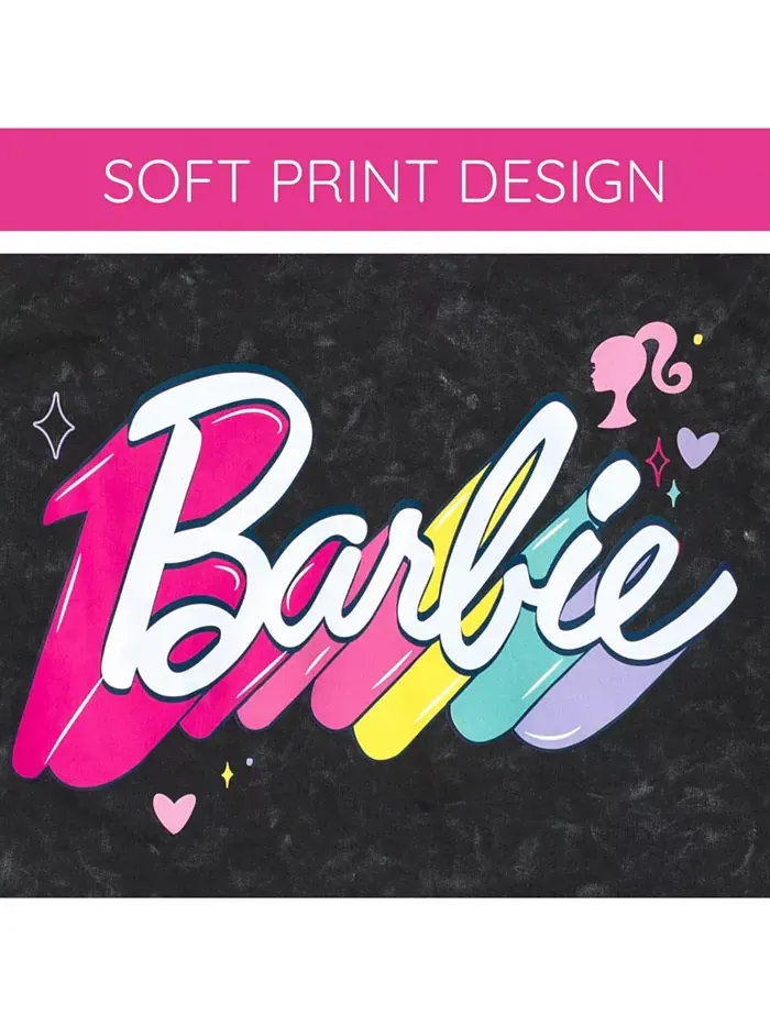 Комплект из футболки и шорт из французского терри Barbie — изображение 4 из 6, темно-серый серый